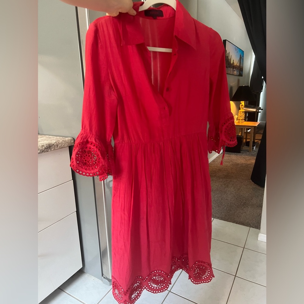 Kenzo red cotton dress